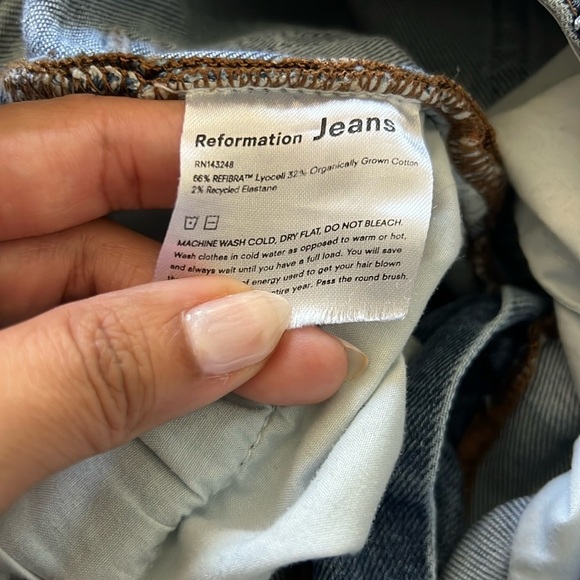 Reformation Harper High Waist Syracuse Wash Jeans - Picture 7 of 10